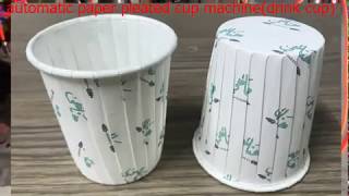 automatic Paper Pleated Cup machine (Genpak Paper Drink Cup)
