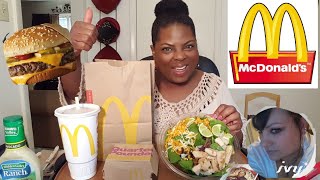 Mukbang/McDonalds Southwest Salad & Quarter Pounder/Collab w/Ivy's Eating Show
