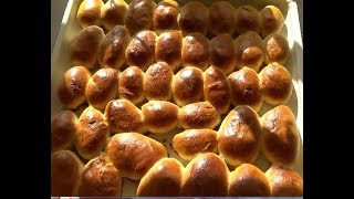#822.Очень вкусные пирожки с яблоками,замес в хлебопечке.