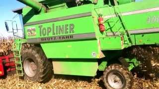 Deutz Fahr 4065 H kombajniranje kukuruza   2013