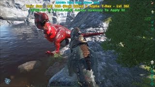 ARK: Survival Evolved - Lv 36 Alpha Rex vs T Rex!!!