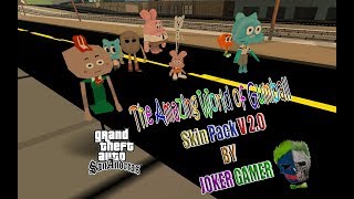 GTA San Andreas The Amazing World of Gumball Skin Pack V 2.0