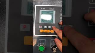 operation E21 of press brake