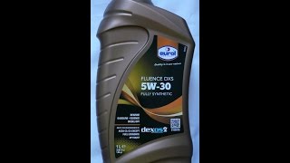 Eurol Fluence DXS 5w30. Текучесть при положительной и отрицательной тем-рах