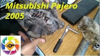 Mitsubishi Pajero 2005 4Z29 ремонт генератора на  Generator repair