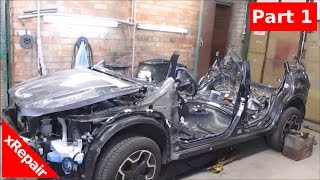 Subaru XV - Repairing a destroyed car (inc. Roof Replacement) Pt.1