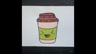 KAWAII РИСУНКИ |   Как нарисовать стакан   -  How to draw a glass Как нарисовать милые рисунки
