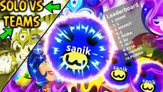 AGAR.IO "1 SOLO SANIK VS 100000 TEAMS" BEST 90 SPLIT | DESTROYING TEAMS EVERYDAY