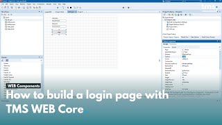 How to build a login page with TMS WEB Core