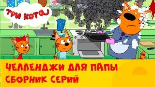 Три кота | Сборник челленджей для папы | СТС Kids