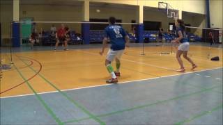 Badminton Stróża: J.Jurek / T.Matoga vs W.Dudzic / T.Proszek
