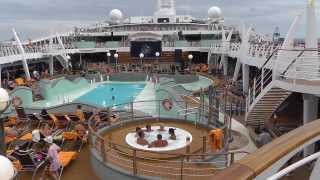 MSC Preziosa. HD1080p. Aqua Park and Buffet. Part 2. Mediterranean cruise 2013.