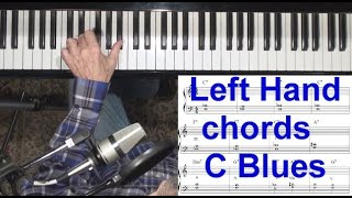 Jazz Piano College ▶ 2,3 and 4 note chords for the left hand ▶ C blues