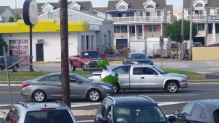 Philly Phanatic in Wildwood at the Boathouse Restaurant.