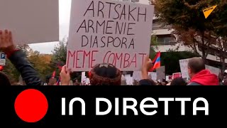Parigi: armeni protestano contro il conflitto del Nagorno-Karabakh