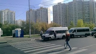 . Москва. Люблино-Рынок Садовод-МЕГА-Белая дача. Поездка в маршрутке