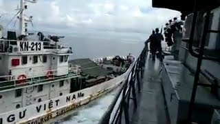 Viral Kapal Pengawas Ikan Vietnam Tabrak KRI Tjiptadi-381, Ini Reaksi TNI AL