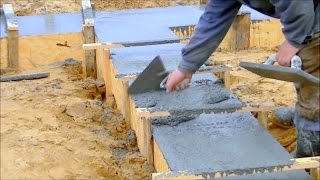 Budowa domu, fundament, Full HD, Film 3 betonowanie ławy