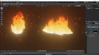 Stylized Fire Blender 2.8 Realtime