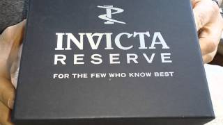 UNBOXING Invicta Reserve VENOM Hybrid 5040F Rose Gold Tone Black Polyurethane Strap