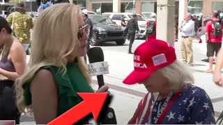 MAGA Fan Breaks Down In Tears Over Trump Arrest