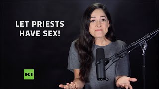 Priest has threesome on altar with two dominatrixes