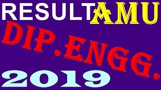RESULT OF AMU DIPLOMA IN ENGINEERING 2019 -20 (GIRLS)