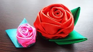 Розы из атласных лент - Розы из атласных лент своими руками
