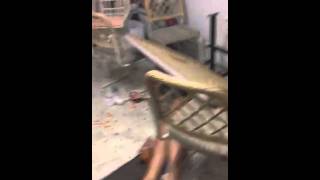 Drunk girl falls into table FUNNY