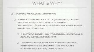 CBM What & Why