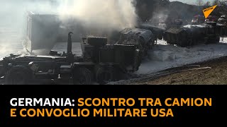 #Germania: scontro tra camion e convoglio militare #Usa