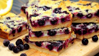 Песочный пирог с ягодами! Простой рецепт | Кулинарим с Таней