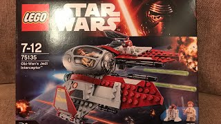 LEGO Star Wars 75135 - Obi Wan's Jedi Interceptor and 75136 - Droid Escape Pod in time lapse