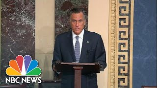 Mitt Romney: President Donald Trump Is 'Guilty Of An Appalling Abuse Of Public Trust' | NBC News