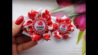 Простые нарядные бантики из лент МК / Simple elegant bows /Laços de fitas