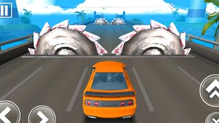 DEADLY RACE #14 Speed Orange Car Bumps Challenge 3d Gameplay Android IOS