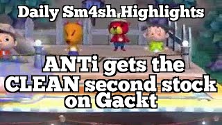Daily Sm4sh Highlights: ANTi gets the CLEAN second stock on Gackt