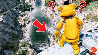 GUESS IF FREDDY WILL JUMP OFF THE TALLEST BRIDGE! (GTA 5 Mods For Kids FNAF RedHatter)