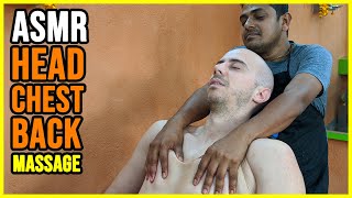 ASMR HEAD, BACK, CHEST and BELLY MASSAGE | INDIAN ASMR BARBER