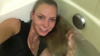 @trinamason art hair in face asmr underwater sounds breath holding dunking November 29 2019 10:22pm