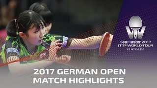 2017 German Open Highlights: Miu Hirano/Hina Hayata vs Cheng I-Ching/Chen Szu-Yu (Final)