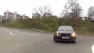 Очень опасная езда по улицам на BMW M5