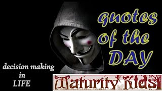 WhatsApp status video mix ? /Quotes of the day / Decision making