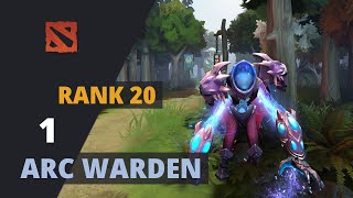1 (Rank 20) plays Arc Warden Dota 2 Full Game