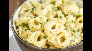 Cheese Tortellini in Garlic Butter Sauce
