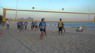 Aula de vôlei de praia