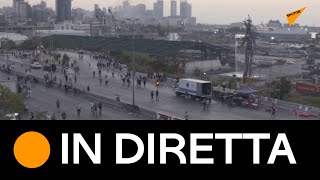 Beirut: manifestazione in occassione dell'anniversario dell'esplosione del porto