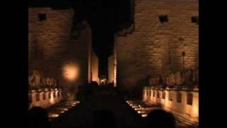 Nilkreuzfahrt 2010 - Ton und Lichtshow im Karnak Tempel