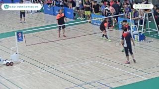 [제4회 인제내린천배드민턴대회]남복 45대D1   (해송) 김대묵/정연진 vs (정선클럽) 정일규/김동욱