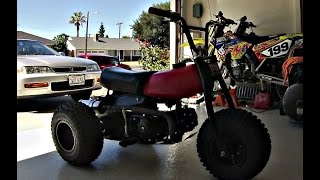 1984 Honda Atc 70/Lifan 125 Start Up/Ride